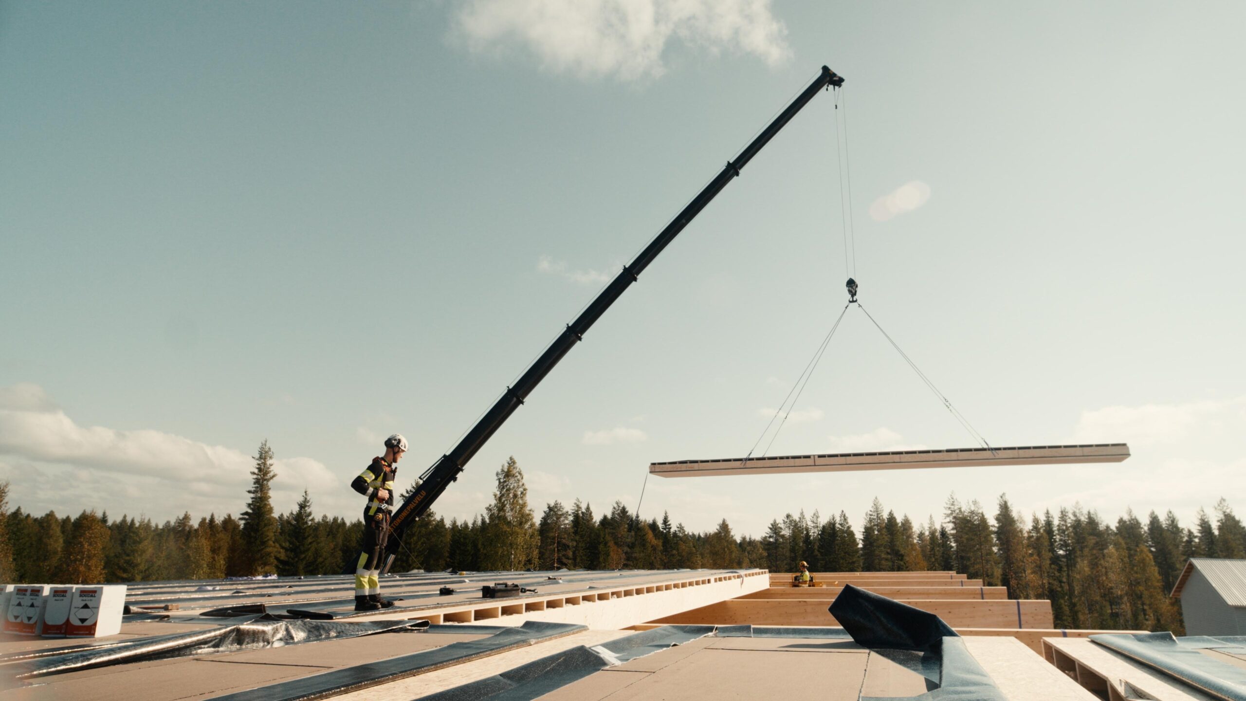 Hallimaa toimitilarakentaminen.
