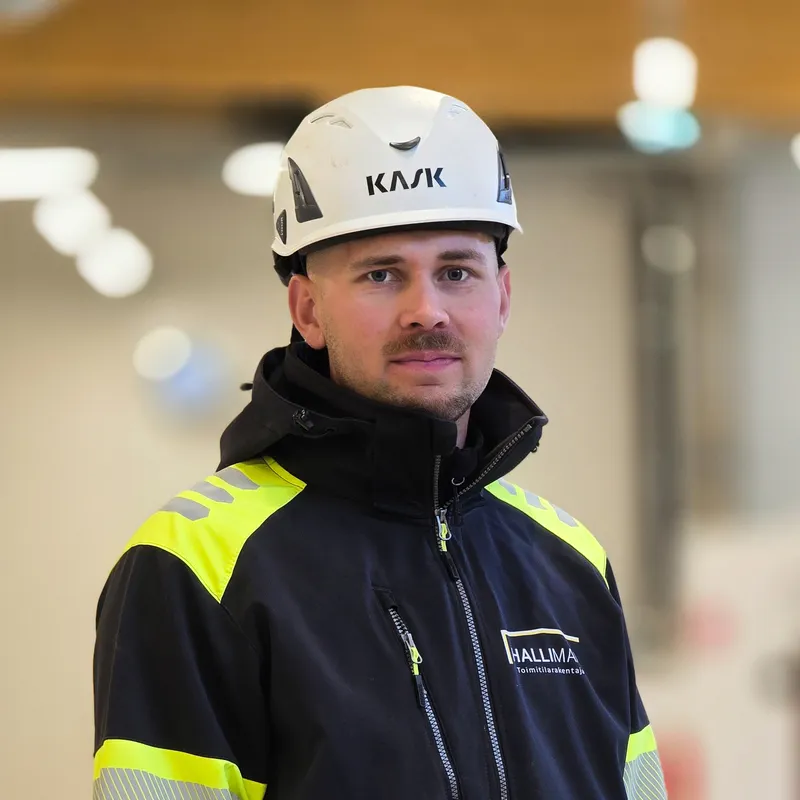 Konsta Lehto, Hallimaa Oy työpäällikkö.